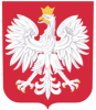 Godło Polski, biały orzeł na czerwonym tle